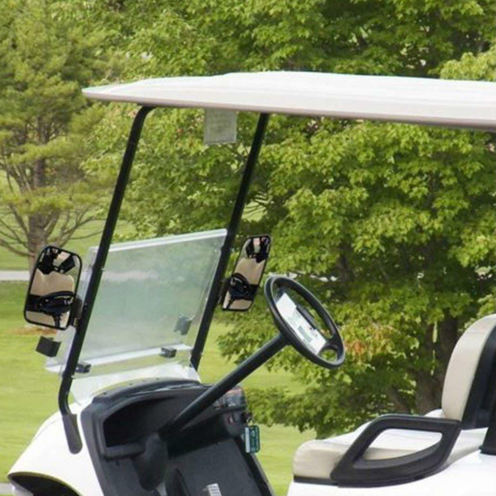 1Pair Golf Cart Side Mirrors Rear View Mirror Fits Club Car Fit EZ-GO Yamaha AV | eBay Clip On Rear View Mirror For Golf Cart