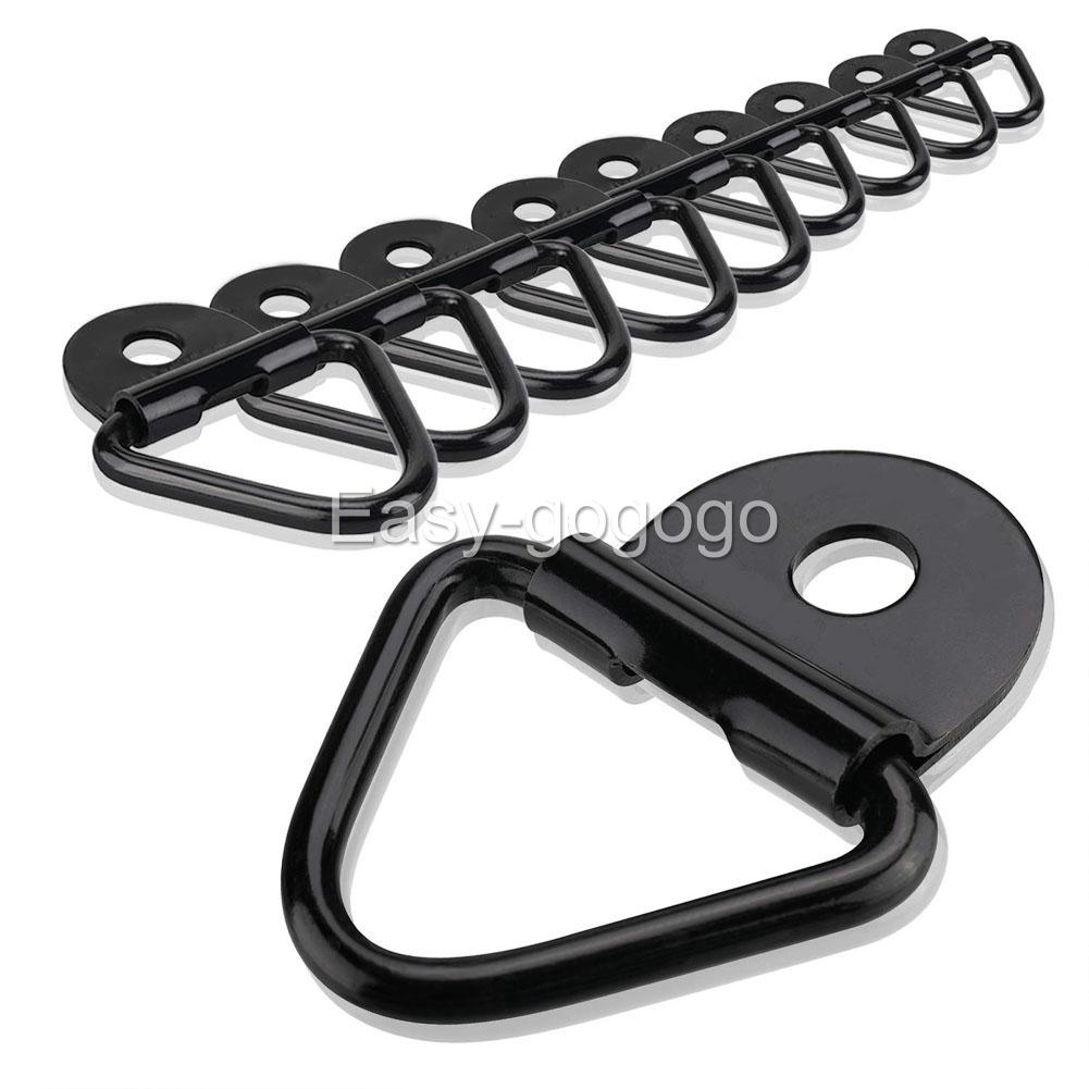 8Set Tie Down Anchor Lashing D Ring Metal Plated Points Ute Trailer