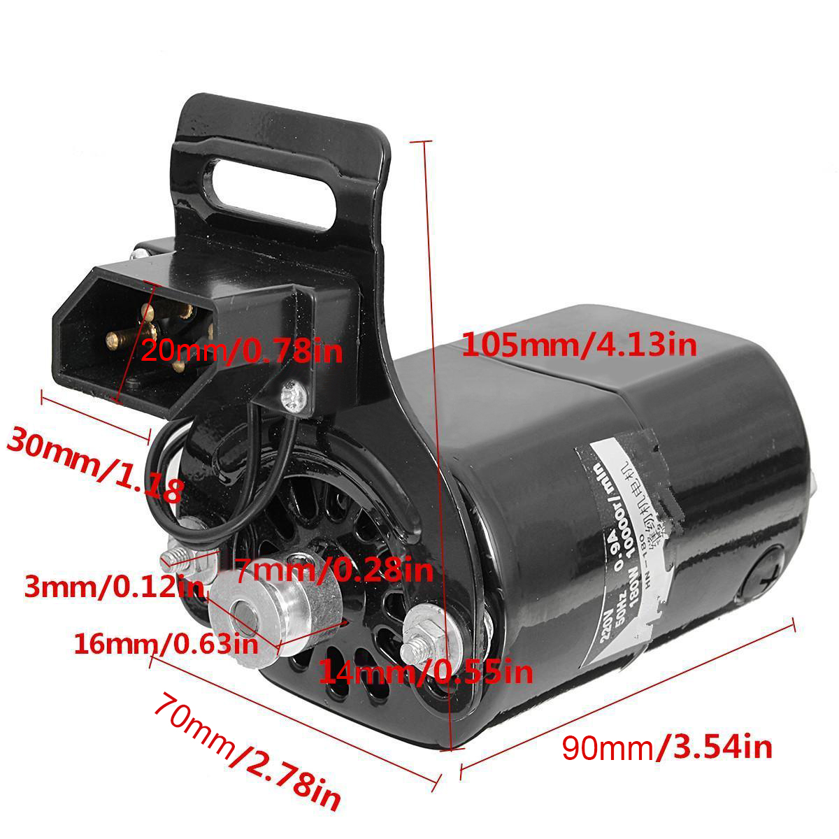 Household Sewing Machine Motor 220V 180W 0.9A eBay