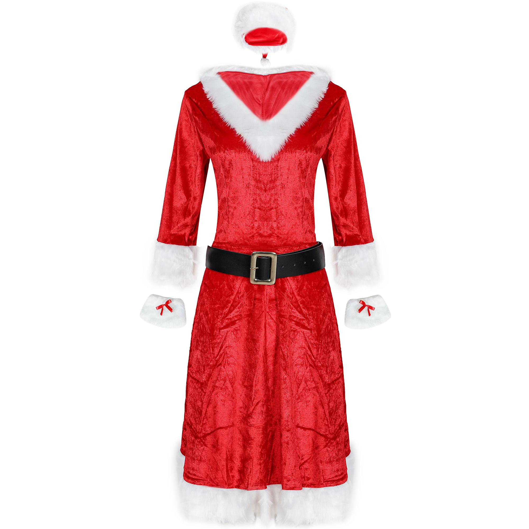 Lady Christmas Mrs Santa Claus Lingerie Set Sexy Bodycon Nightwear Xmas