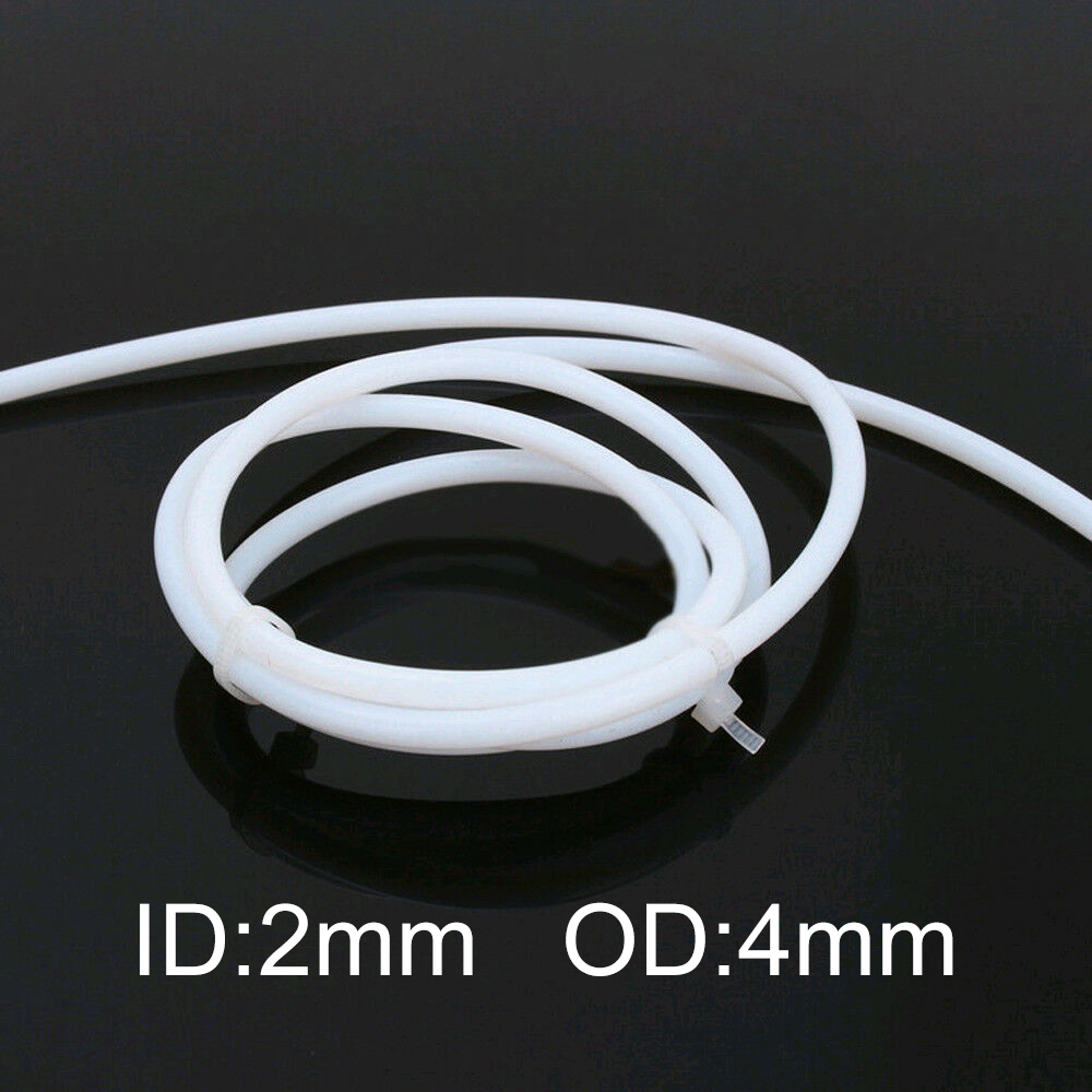 3D Printer PTFE Tube for 1.75mm Filament Extruders 2mm ID 4mm OD Teflon Tubing