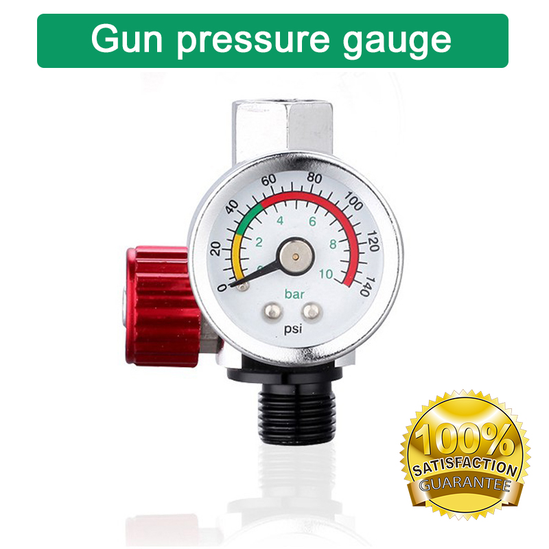 1/4" Adjustable Air Regulator Bar Pressure Gauge Paint for Spray