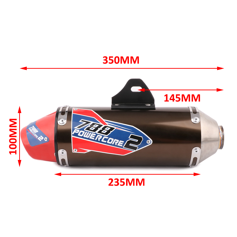パワーコア2　CRF230F PROTORK バイクマフラー　フルエキ　黒赤系 Full Muffler Exhaust Pipe System For CRF230F 2003-2017 CRF150F