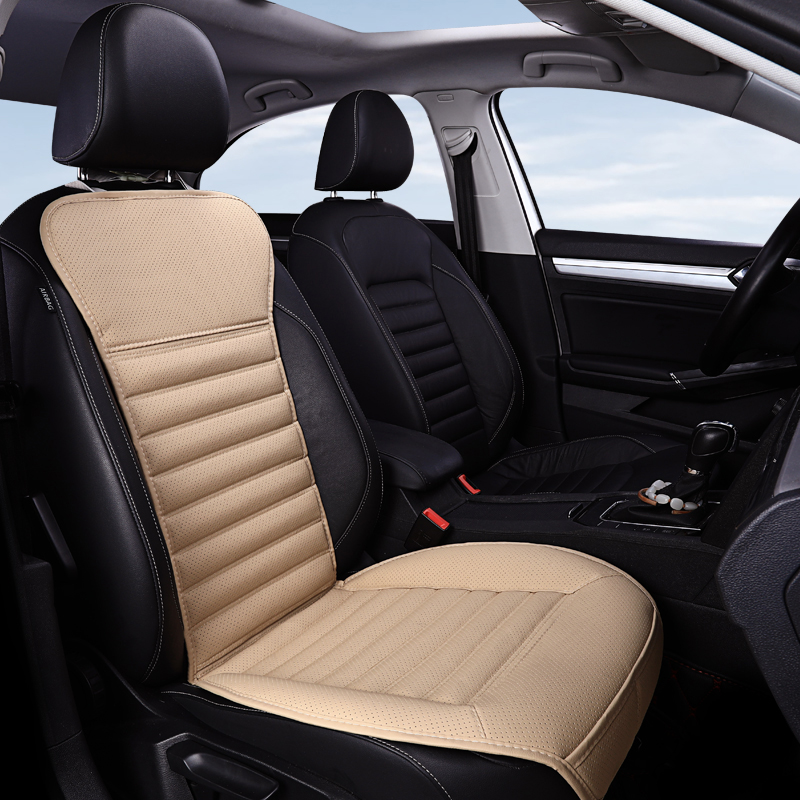 Universal PU Leather Full Front Car Seat Covers Cushion Protectors Auto Soft Mat