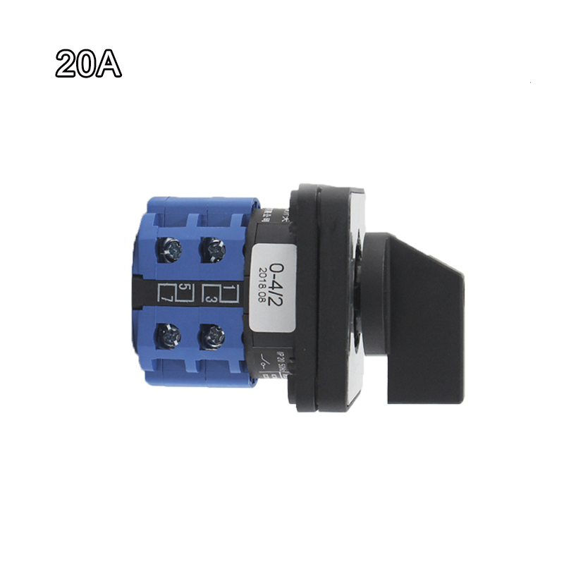LW26-20 20A 5 Positions 8 Terminals Rotary Selector Rotary ...
