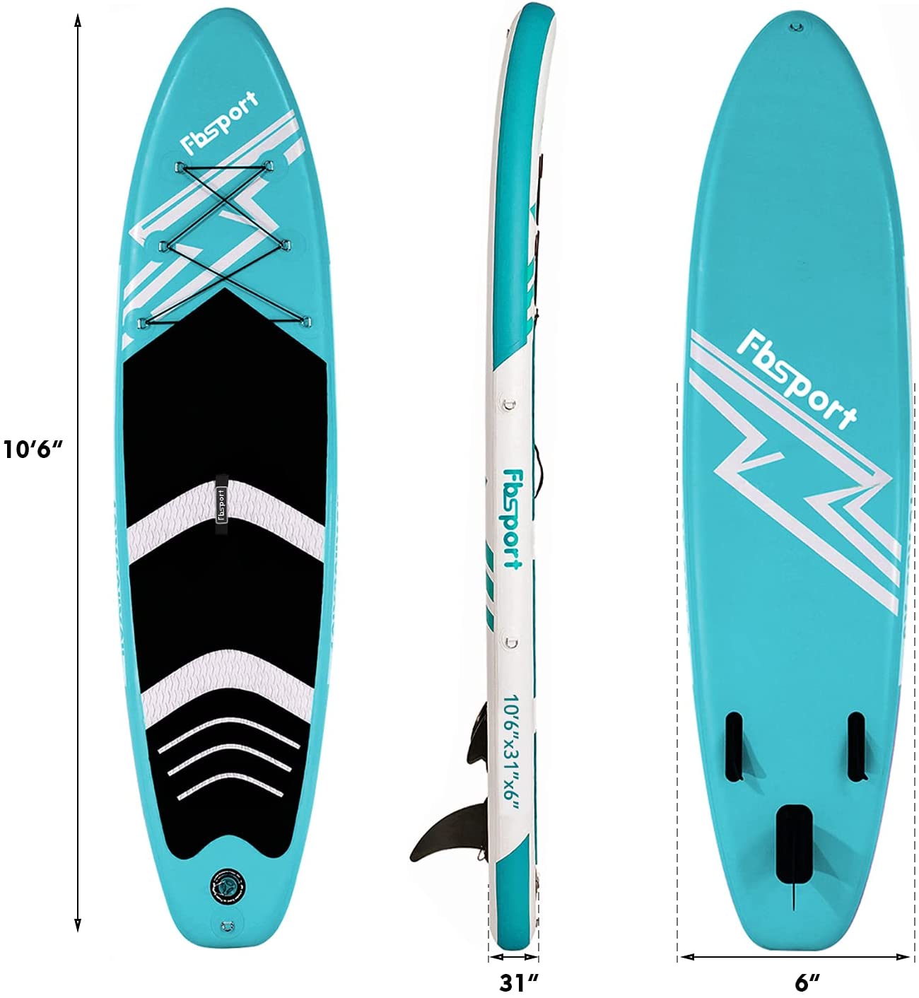 Купить Доска paddleboard FBSPORT 10.6ft Surfboard Inflatable SUP Stand UP Paddle board Paddle