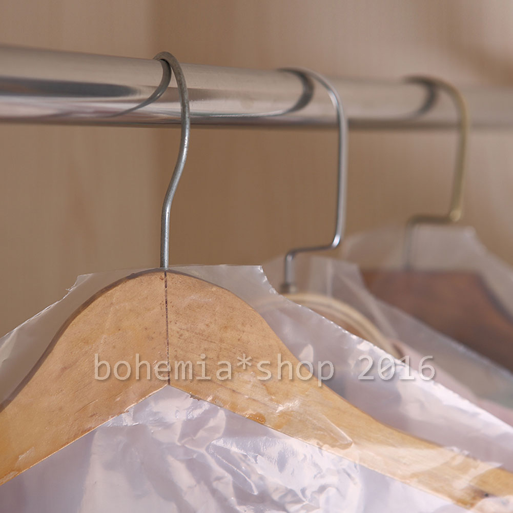 10//20 Pcs Kleiderschutzhülle Kleidersack Schutzhülle transparent Mantelschutz