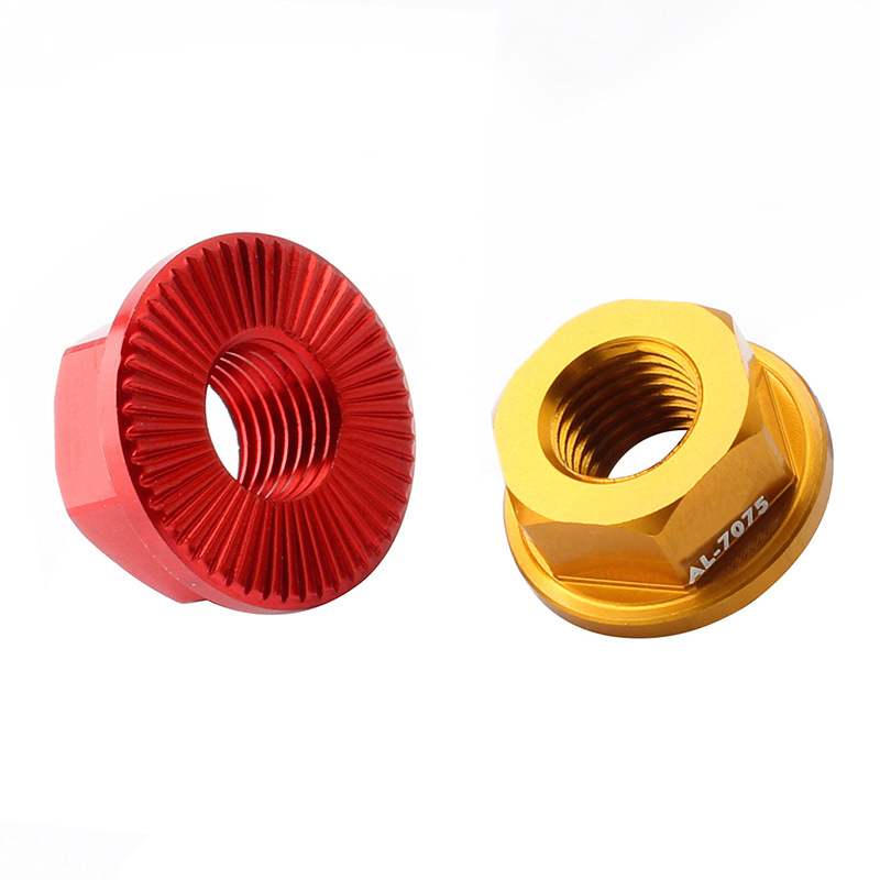 Aluminum Alloy Gear Hub Nuts Bicycle Bolt Cycle Drum Hub Road Bike Screw Bolt K
