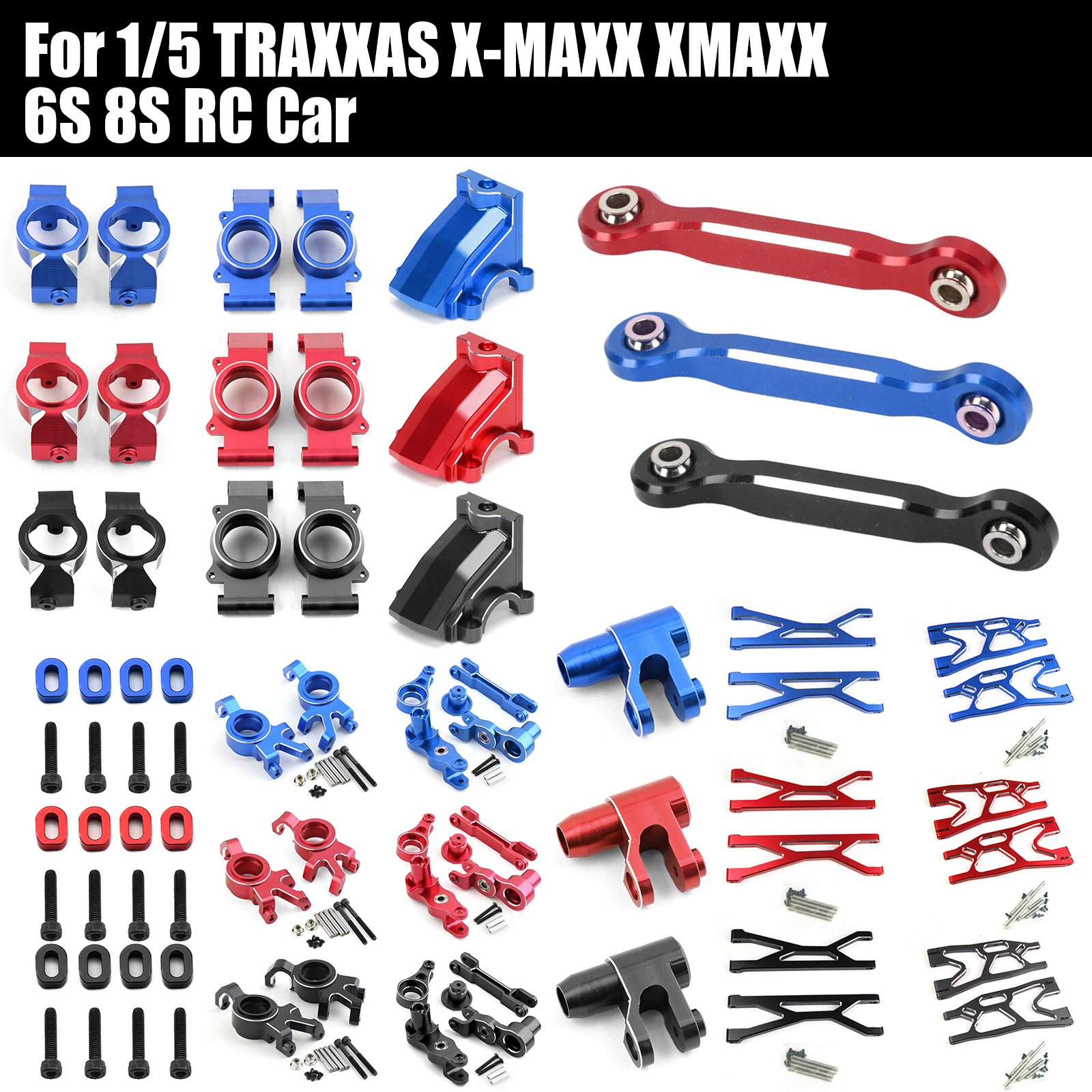 For 1/5 Traxxas X-MAXX Metal Front & Rear Steering Knuckle Swing