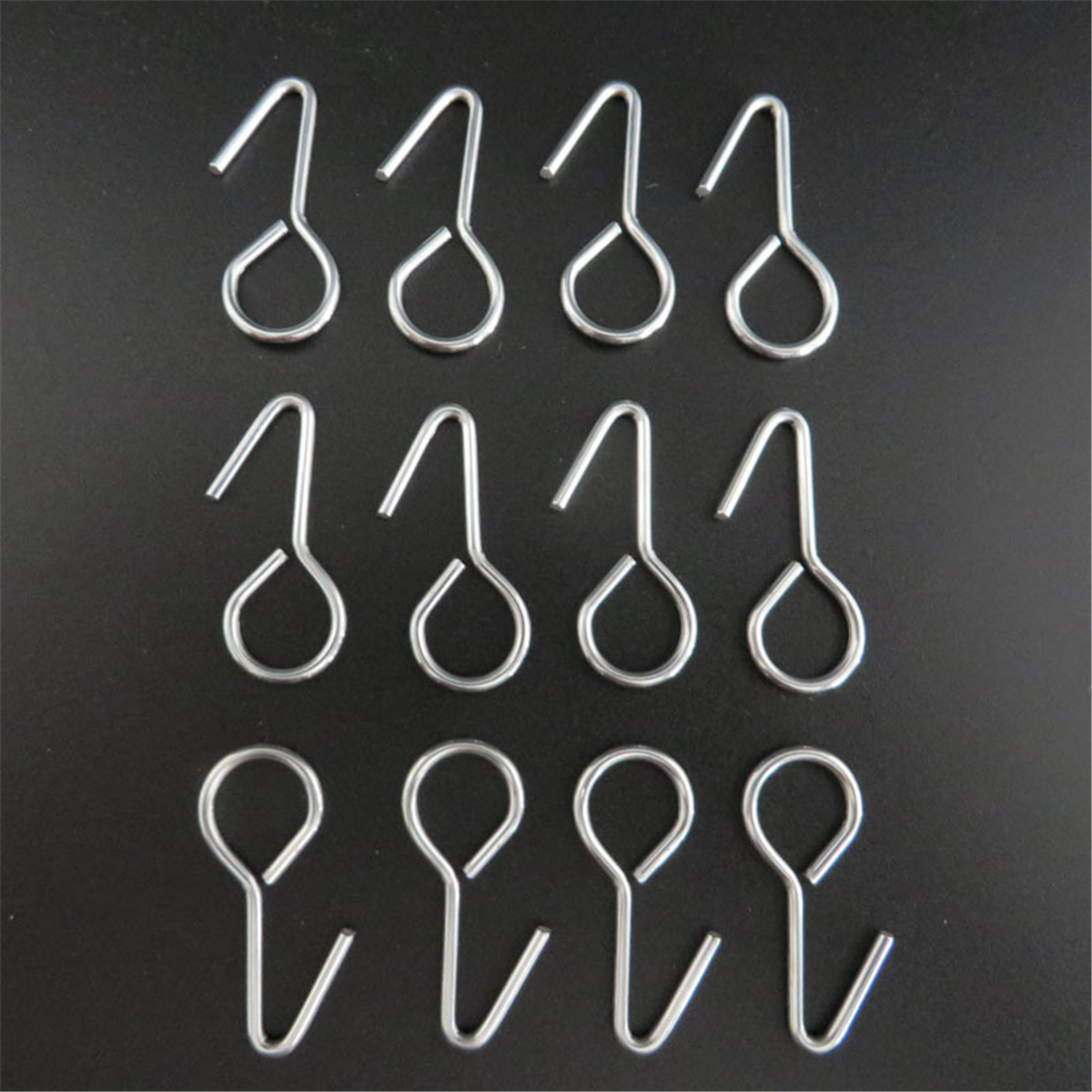 100pcs Metal Ring Tail SHooks for Car Truck SUV Auto Seat Covers