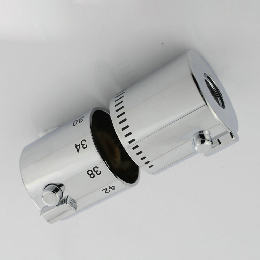 Shower Temperature Control Handle Knob Chrome Thermostatic Handle 1 Pair UK eBay