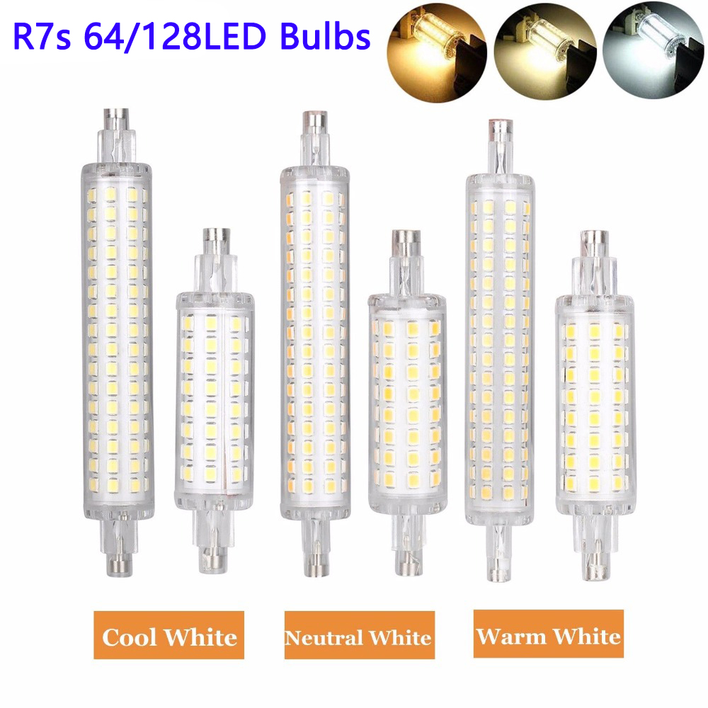 1//2//4 PACK R7S Base LED Bulb 5W//10W 78mm 118mm Lamp lampadas LED 2835 Light UK