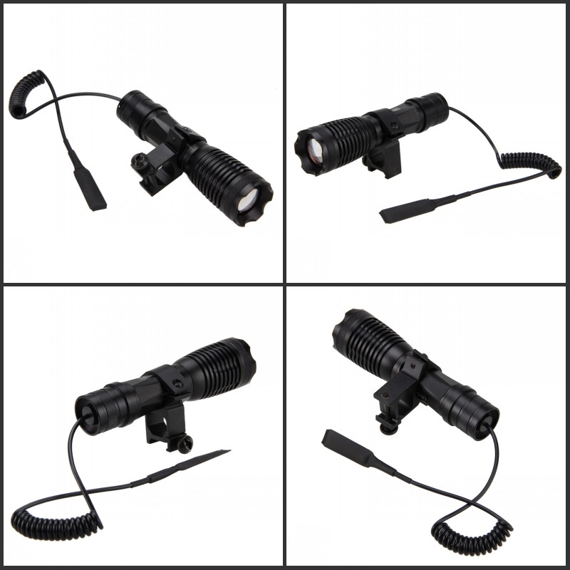940nm IR illuminator Infrared Lamp Night Vision Torch Zoomable 20mm Gun