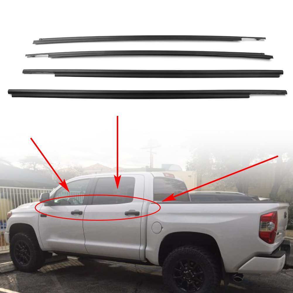 Outside Window Moulding Weatherstrip Seal Belt Fit Toyota Tundra