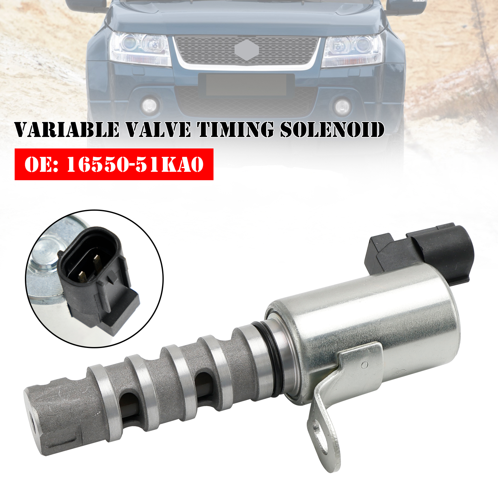 Connector of Intake VVT Variable Valve Timing Solenoid Fits GM Saab