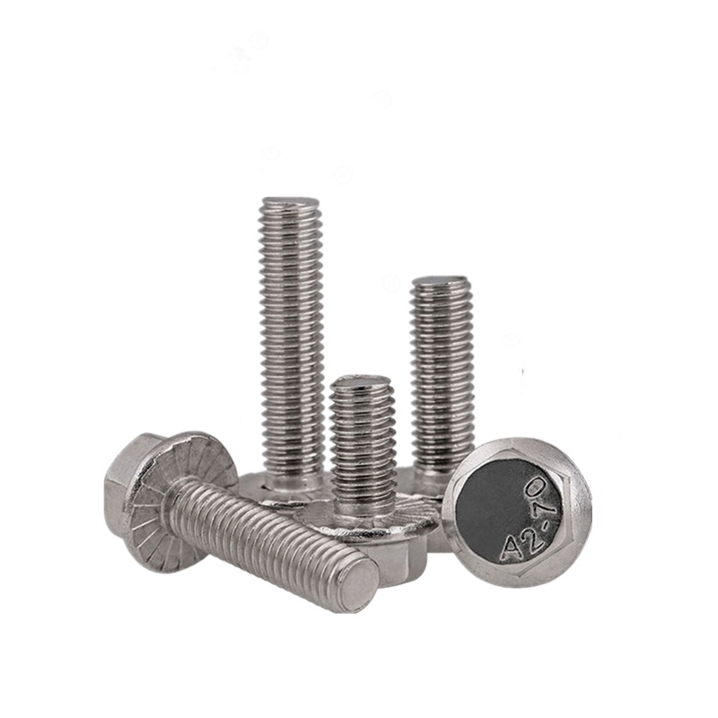 Stainless Steel Flanged Hex Head Bolts Flange Hexagon Screws M5 M12 