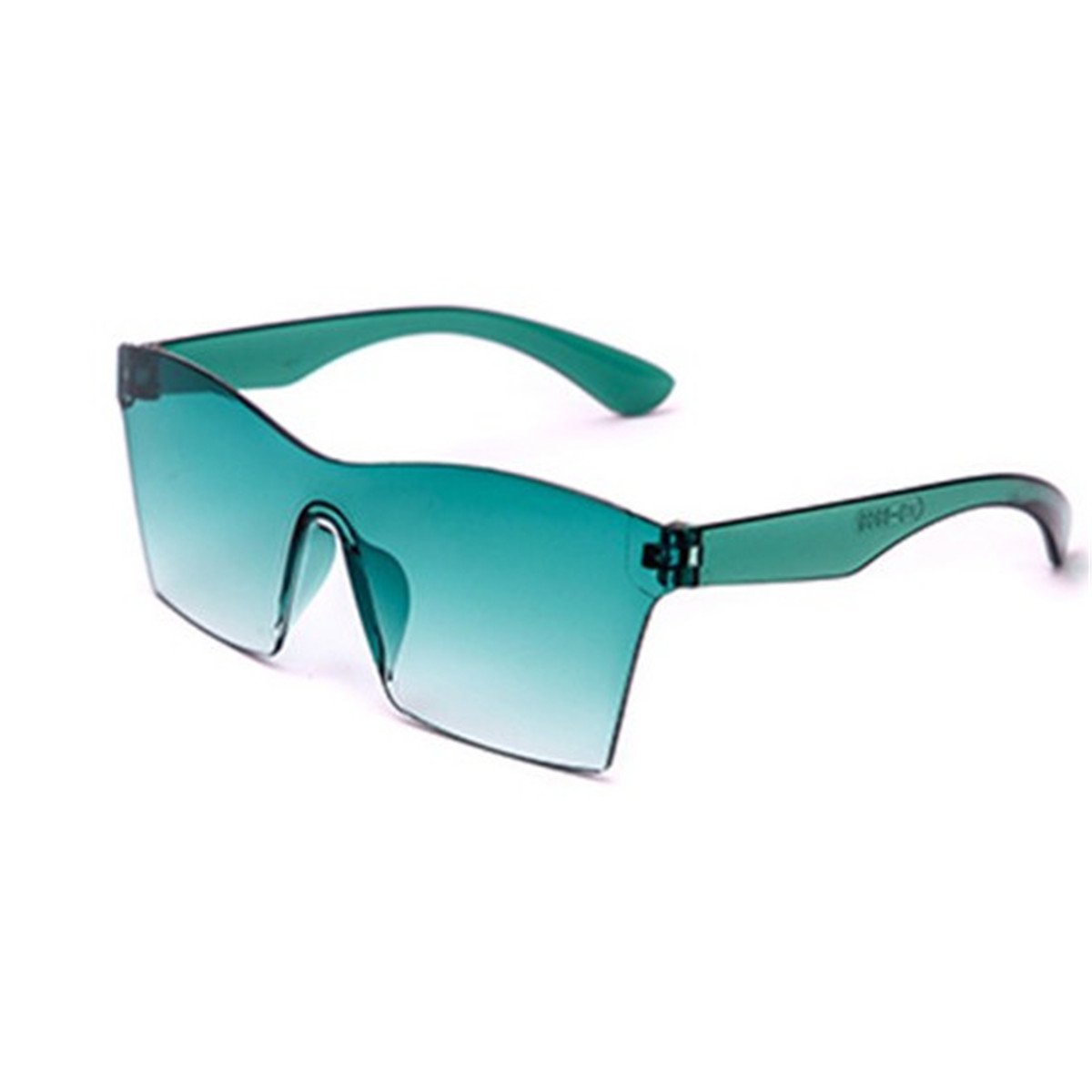 Oversized Square Frameless Sunglasses Women One Piece Big Large Rimless