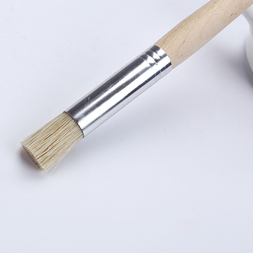 6pcs Wooden Natural Stencil Brushes Stipple Paint Brushes Set for  Oil-Painting