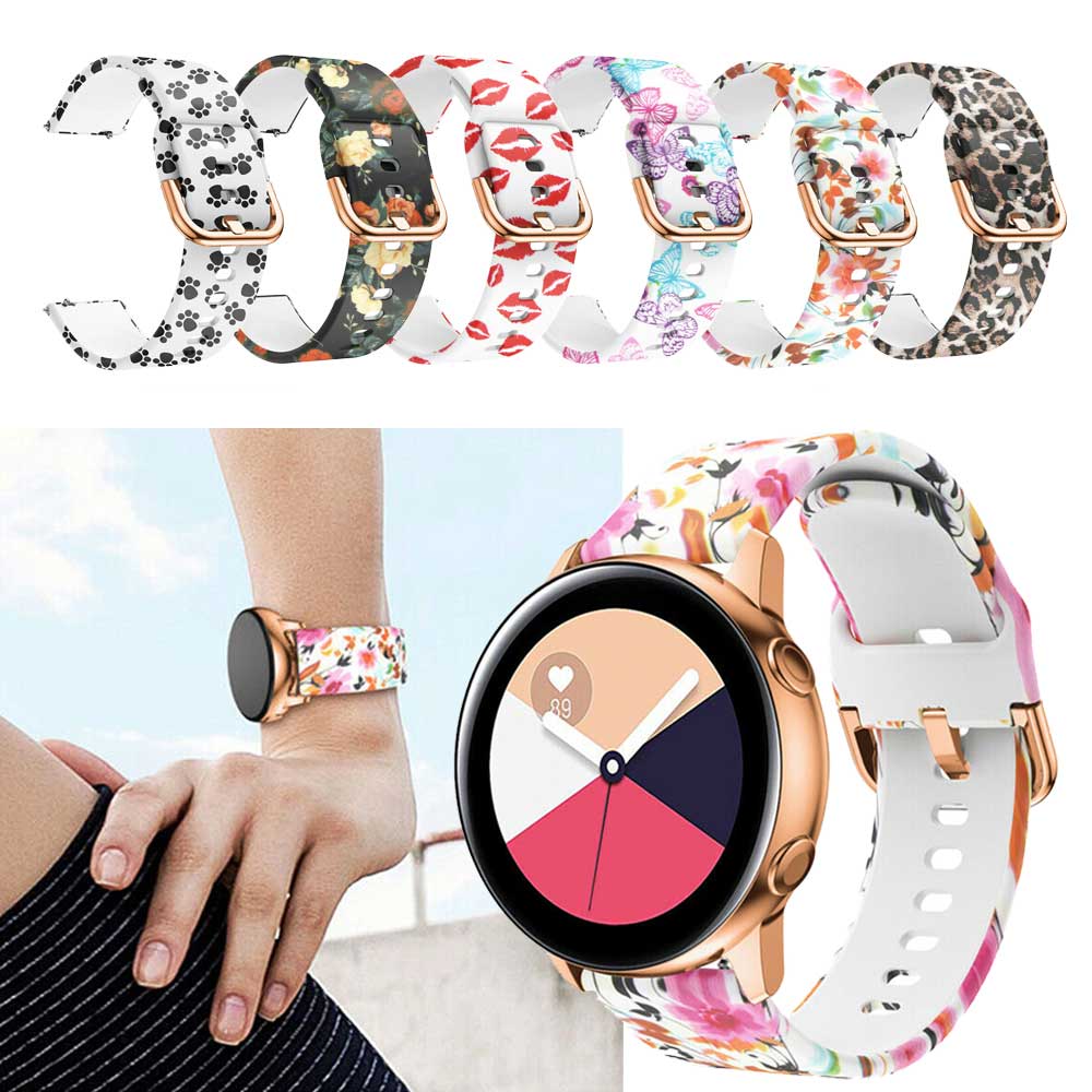 For Samsung Galaxy Watch Active 2 40mm/44mm Quick Fit Silicone Band