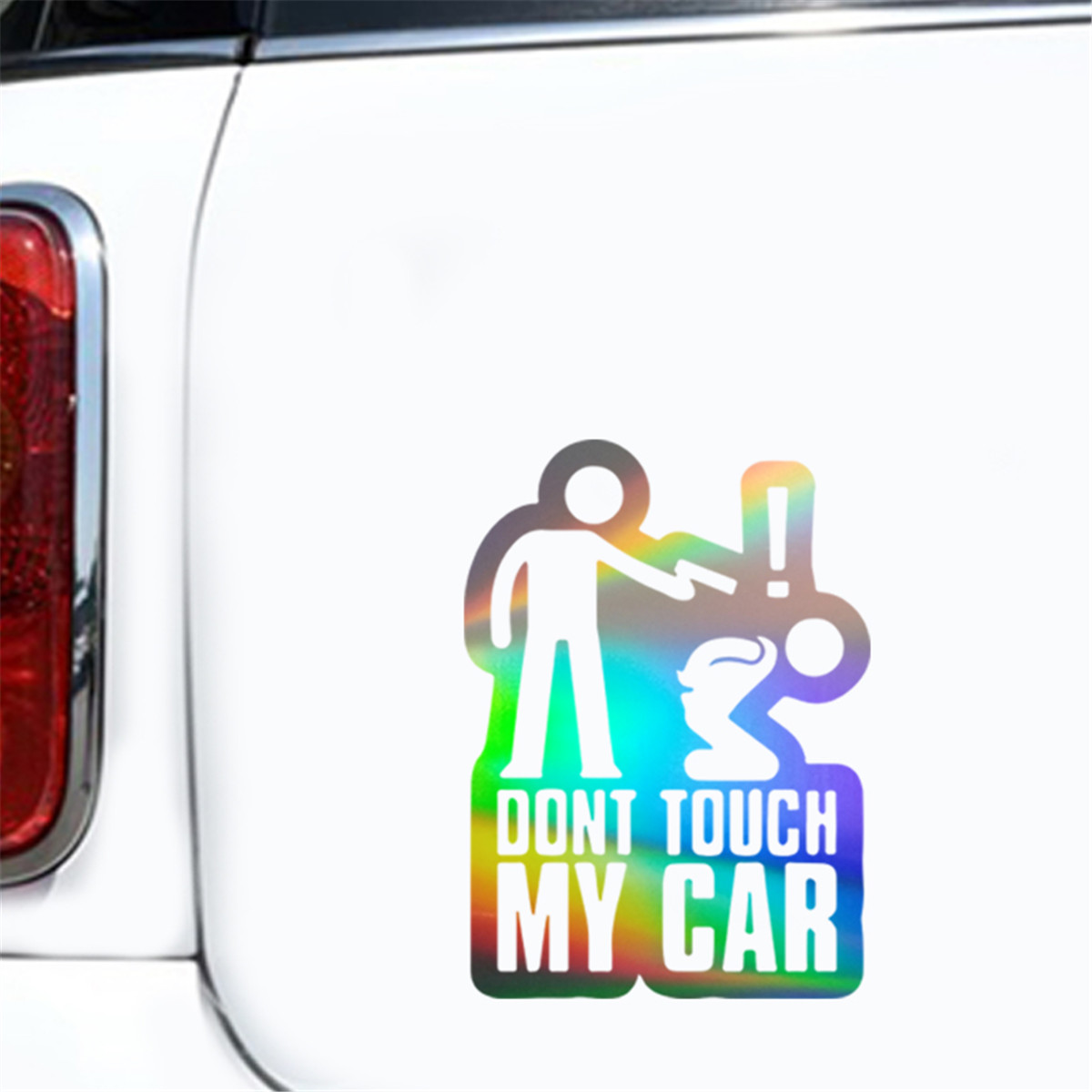 2pcs Dont Touch My Car Funny Sticker Auto Window Door Bumper Truck