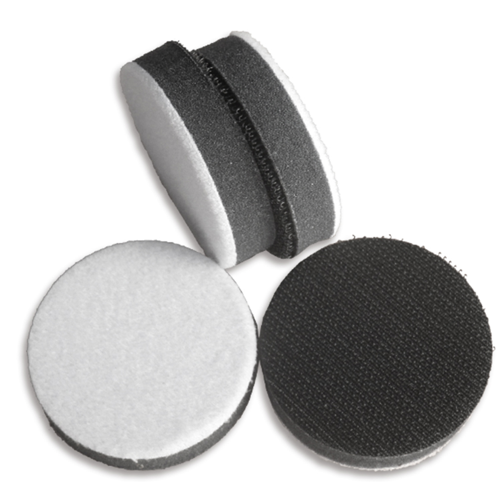 2x 2" 50mm Sponge Interface Pad Sanding Hook and Loop Polishing Backing