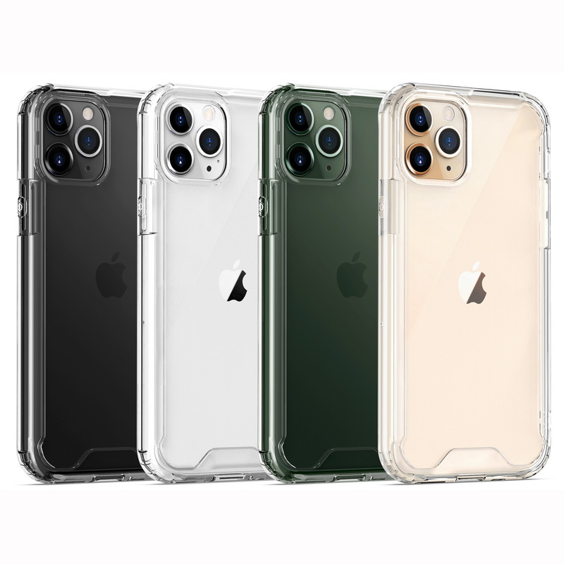 For Iphone 11 Pro Max Transparent Acrylic Hard Slim Cover Color