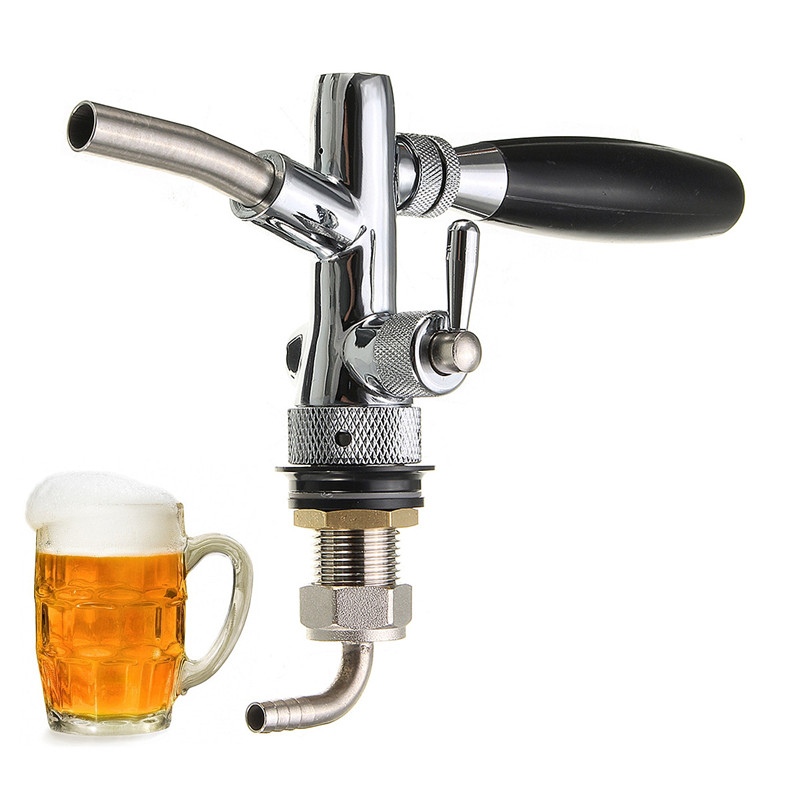 Adjustable Beer Tap Flow Control Stainless Steel Faucet Shank G5/8 Tap
