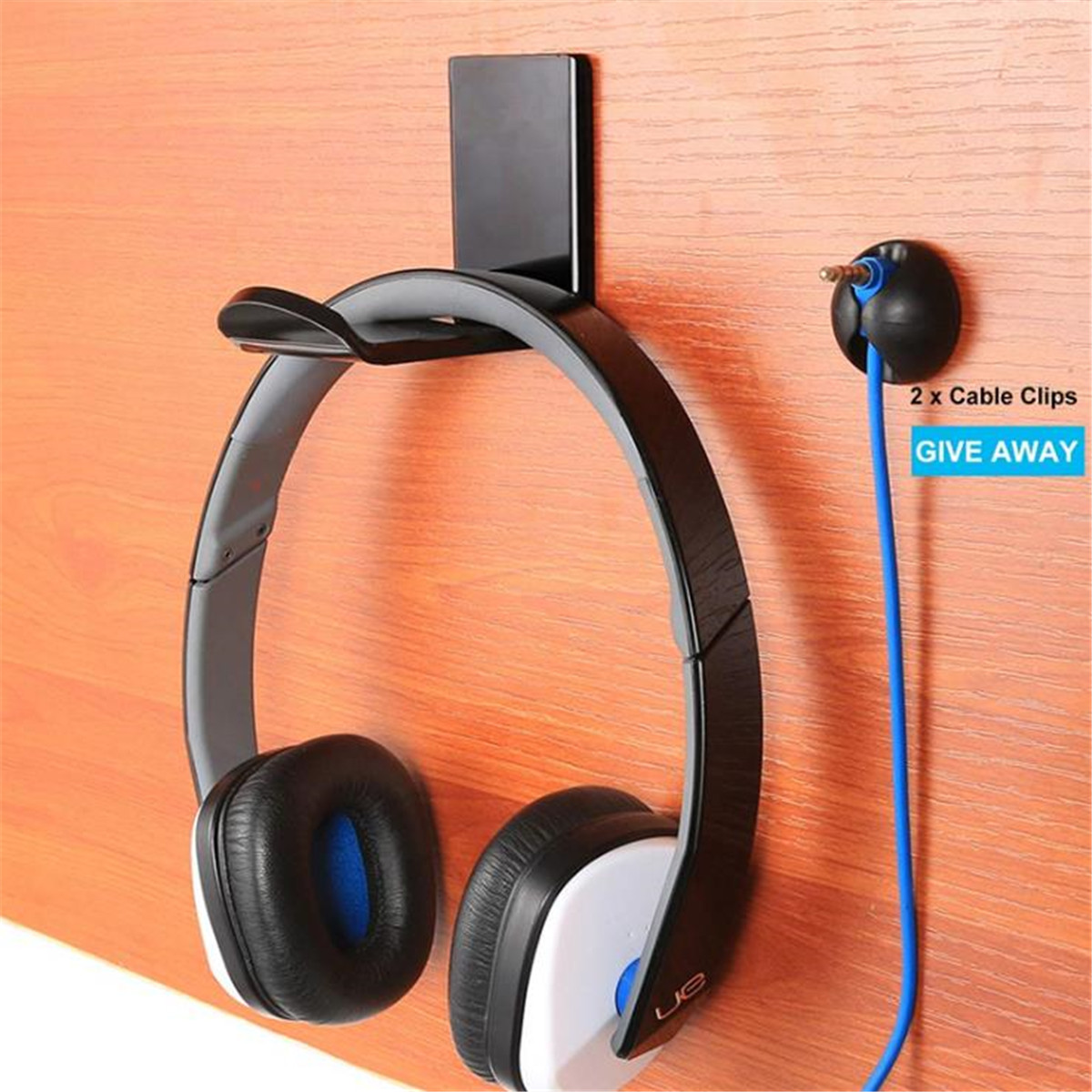 Headphone Hook Holder Hanger, Headset Stand Desk Earphone Wall Display