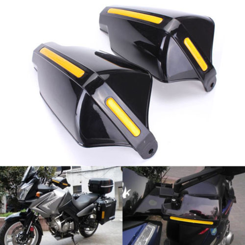 Motorbike 22mm Black Motorcycle Hand Guards Handguards 7/8" Universal