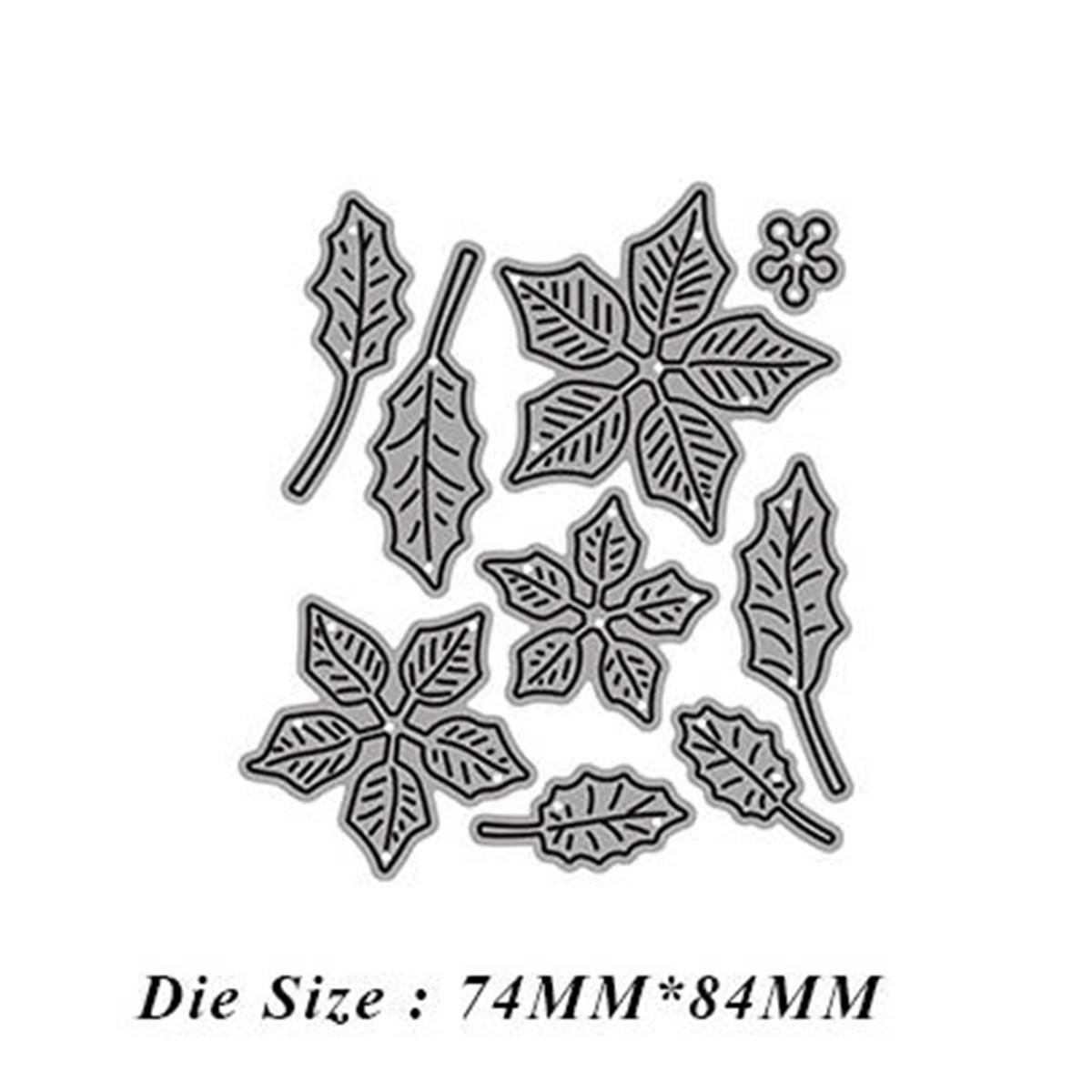 Kscraft Poinsettia Shaker Metal Cutting Dies Stencils For Diy