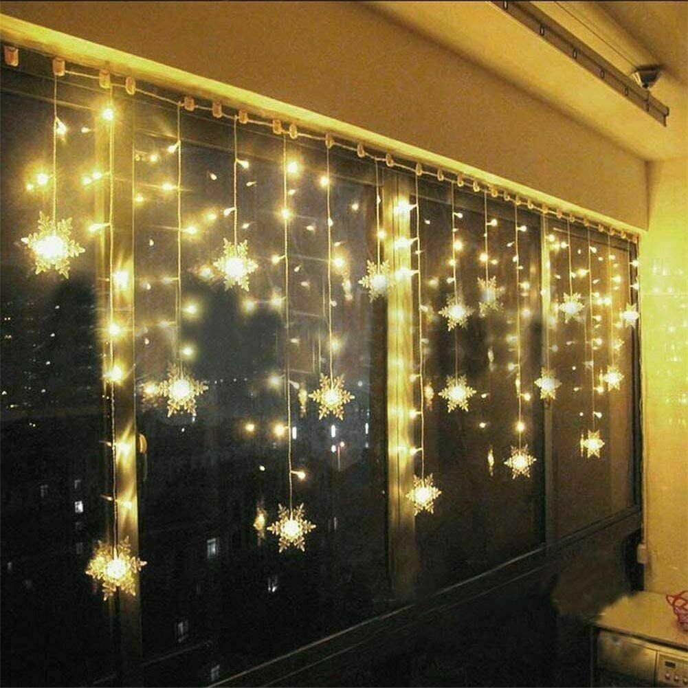 Snowflake 96LED Fairy Lights String Lights Curtain Lights Party