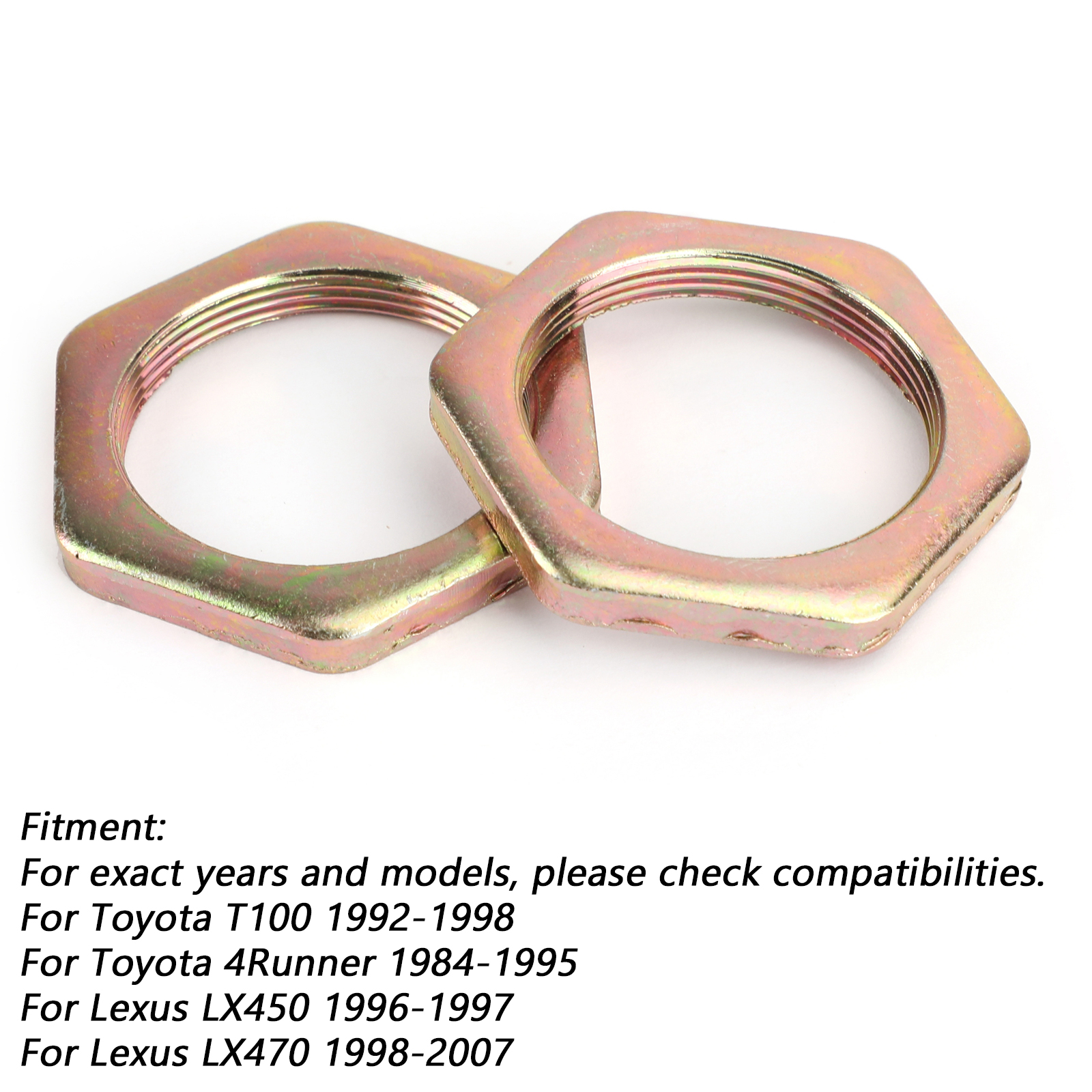 Front Axle Hub Spindle Lock Nut Washer Kit 4352160011 For Toyota