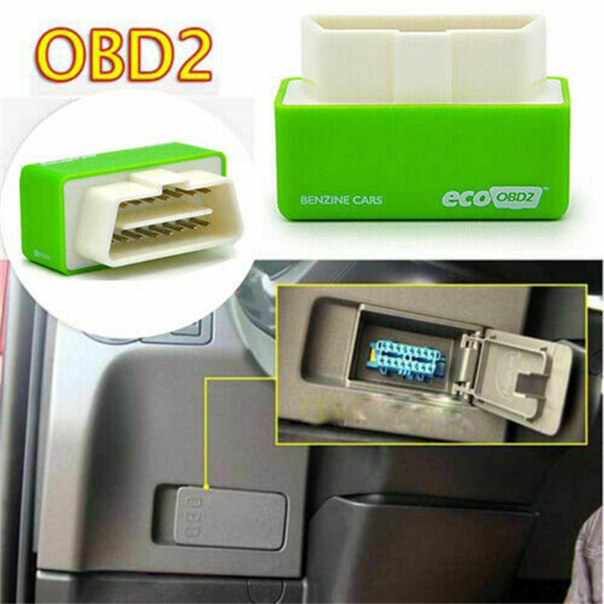 Eco OBD2 Economy Fuel Saver Tuning Box Chip For Petrol Car Gas Saving  Universal