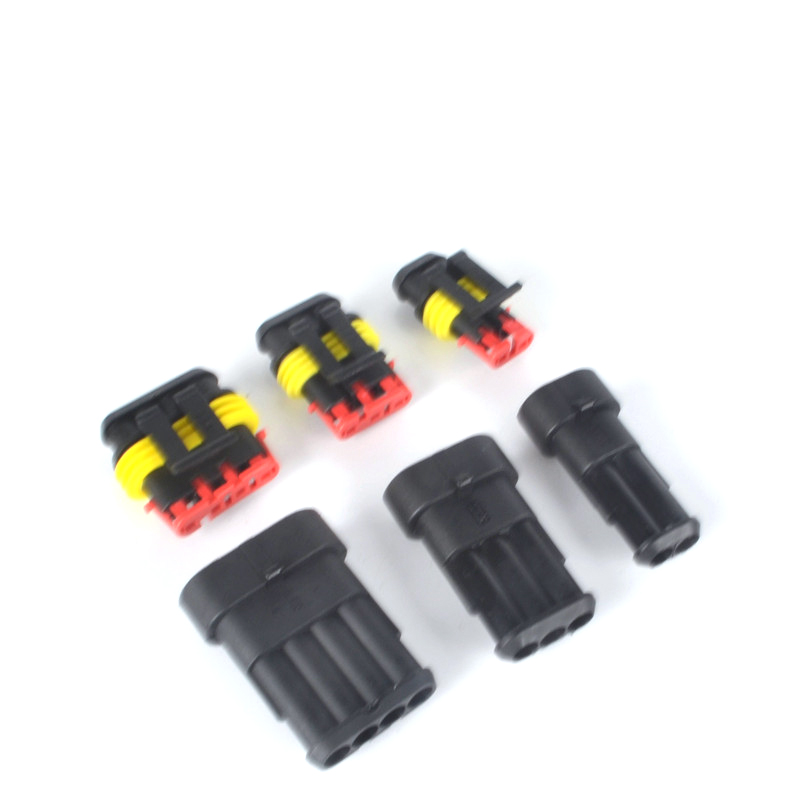 15x/Set 2 3 4 Pin way Waterproof Car Wire Connector Motorcycle Plug