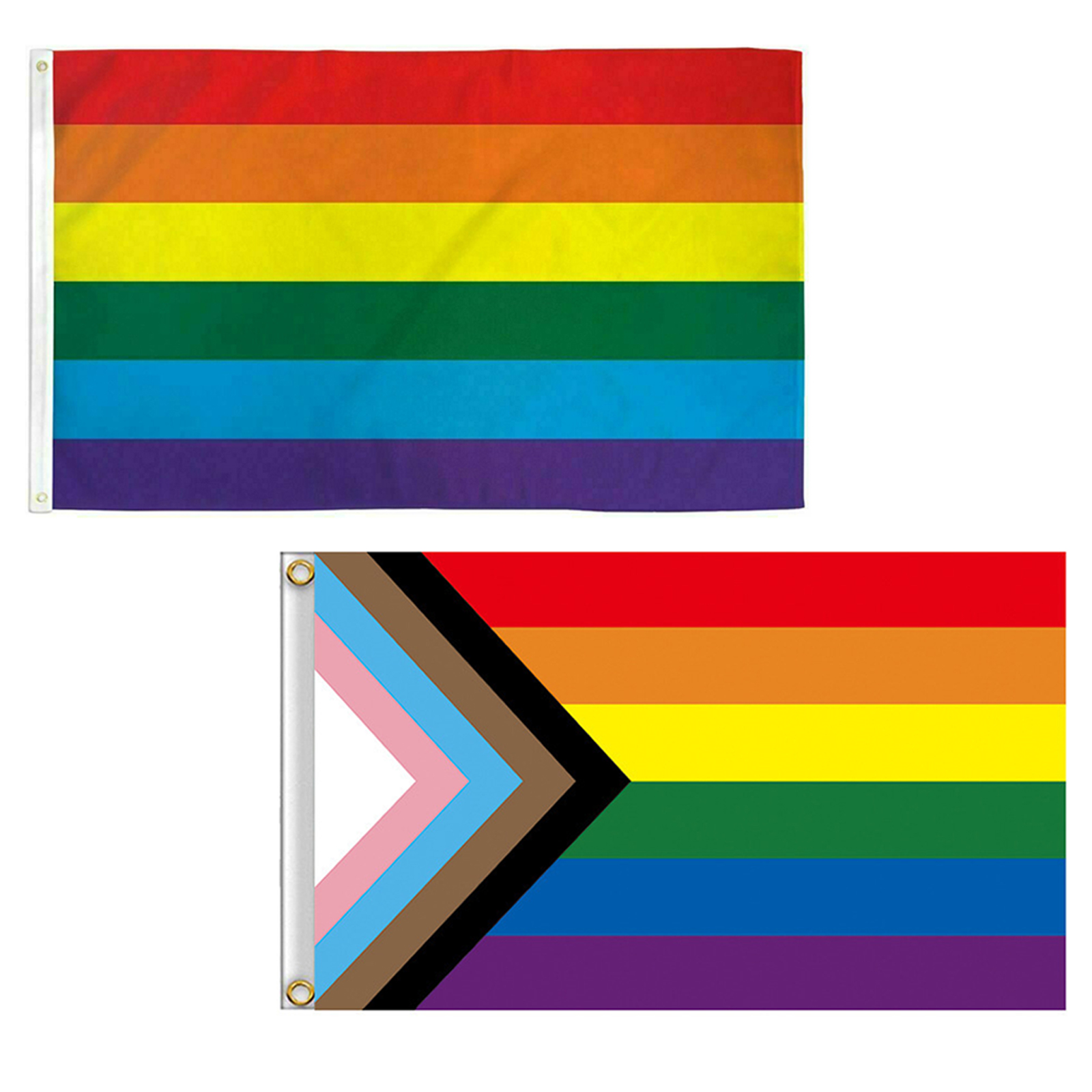 Progress Pride Rainbow Flag 3x5 Ft Lgbtq Gay Lesbian Trans People Of 1270