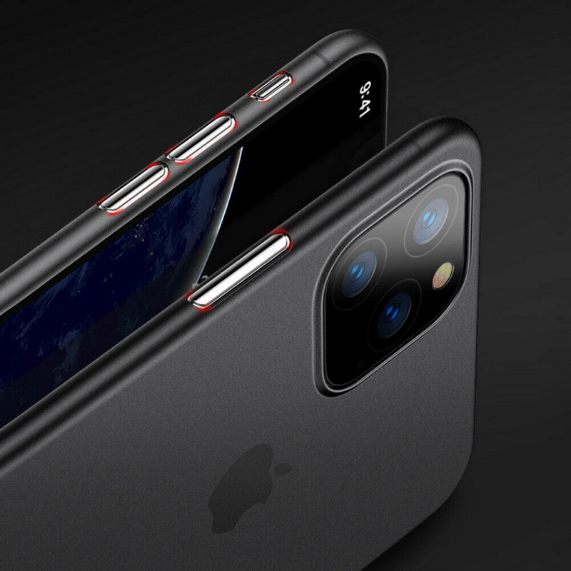 For iPhone XS Max XR X 8 6s 7 11 Pro Thinnest Slim Matte Frosted Hard