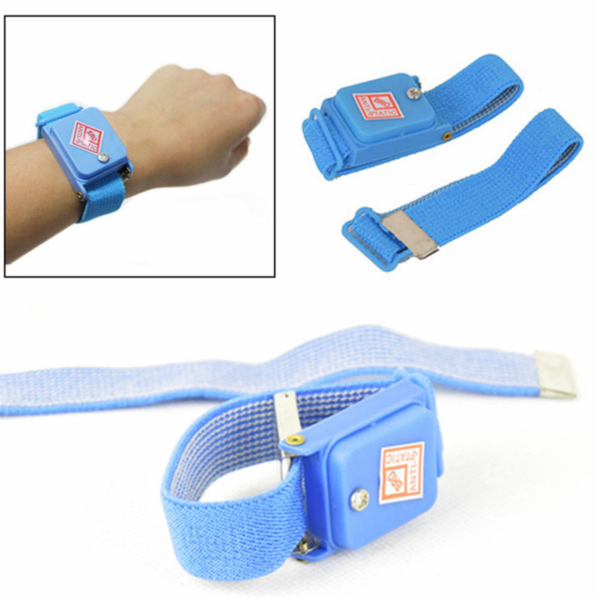 Anti Static Cordless Bracelet ESD Electrostatic Band Safe Discharge Wrist Strap