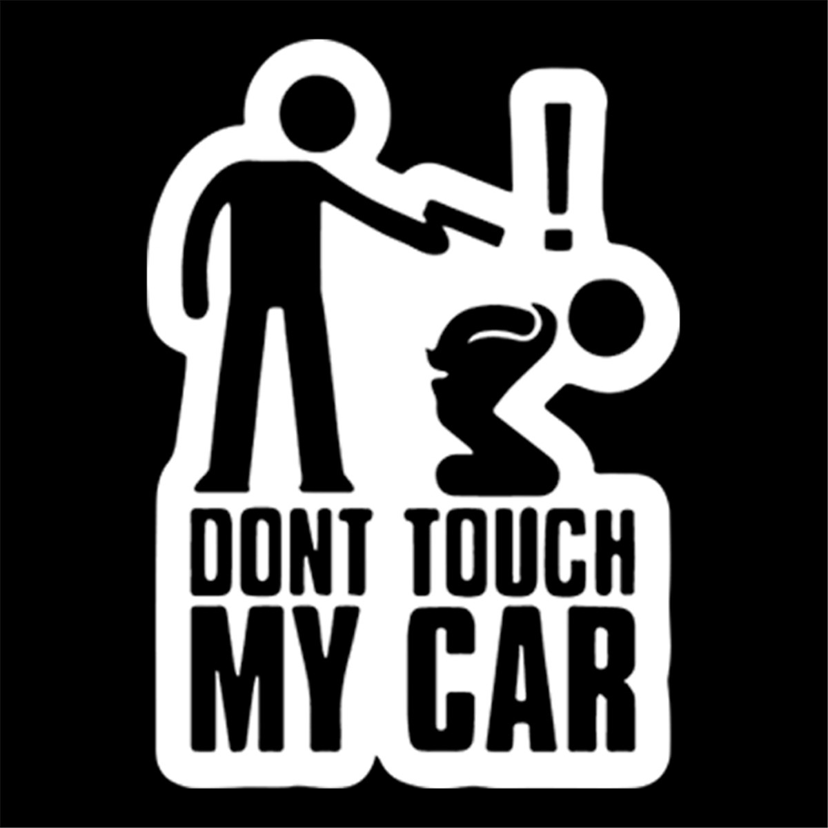 2pcs Dont Touch My Car Funny Sticker Auto Window Door Bumper Truck Vinyl Decal Ebay 8312