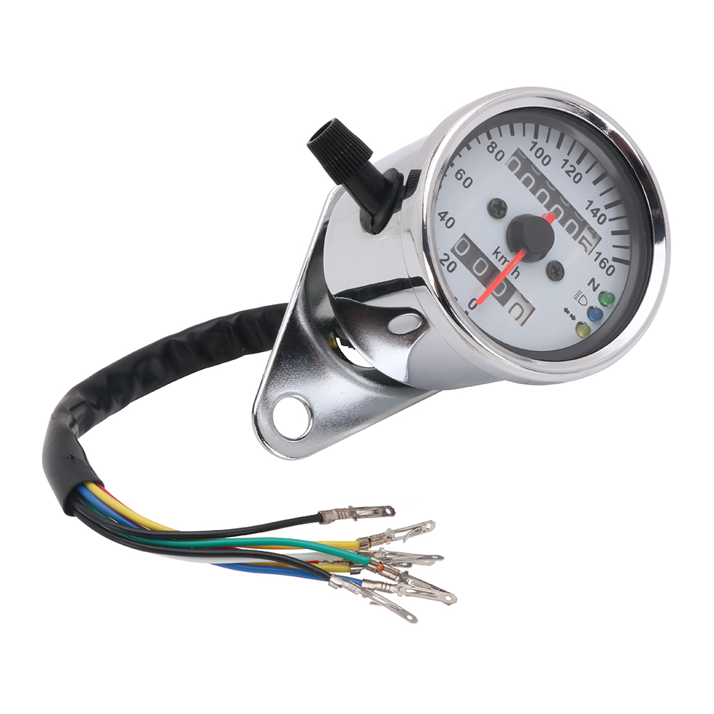 New 0-160 km/h LED Speedometer Odometer Meter Gauge DC 12V Universal