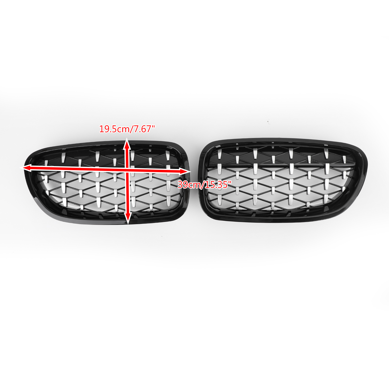 Front Kidney Diamond Grille for 2010-2016 BMW F10 F18 528i 535i Generic