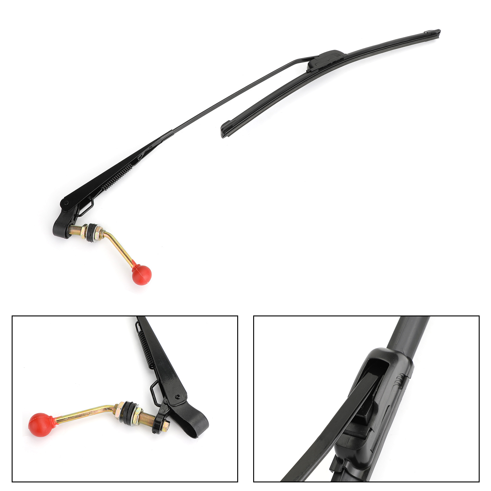 Universal Manual Hand Windshield Wiper Set Fits UTV ATV Polaris RZR 900