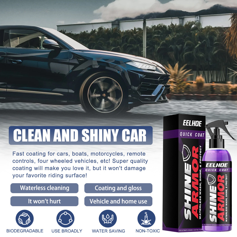 SHINE ARMOR Ceramic Car Wash Fortify Quick Coat Polish & Sealer