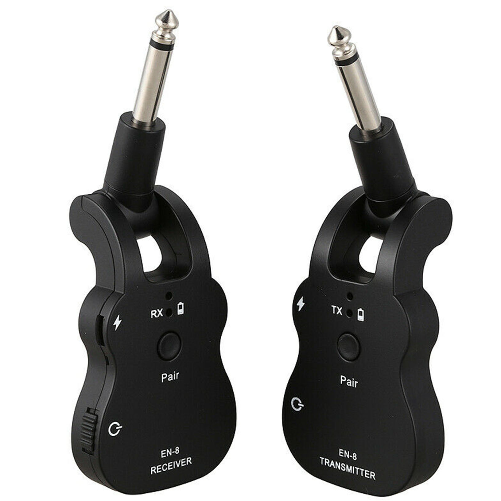 UHF Wireless Guitar Transmitter Receiver System BuiltIn Rechargeable Batt eBay