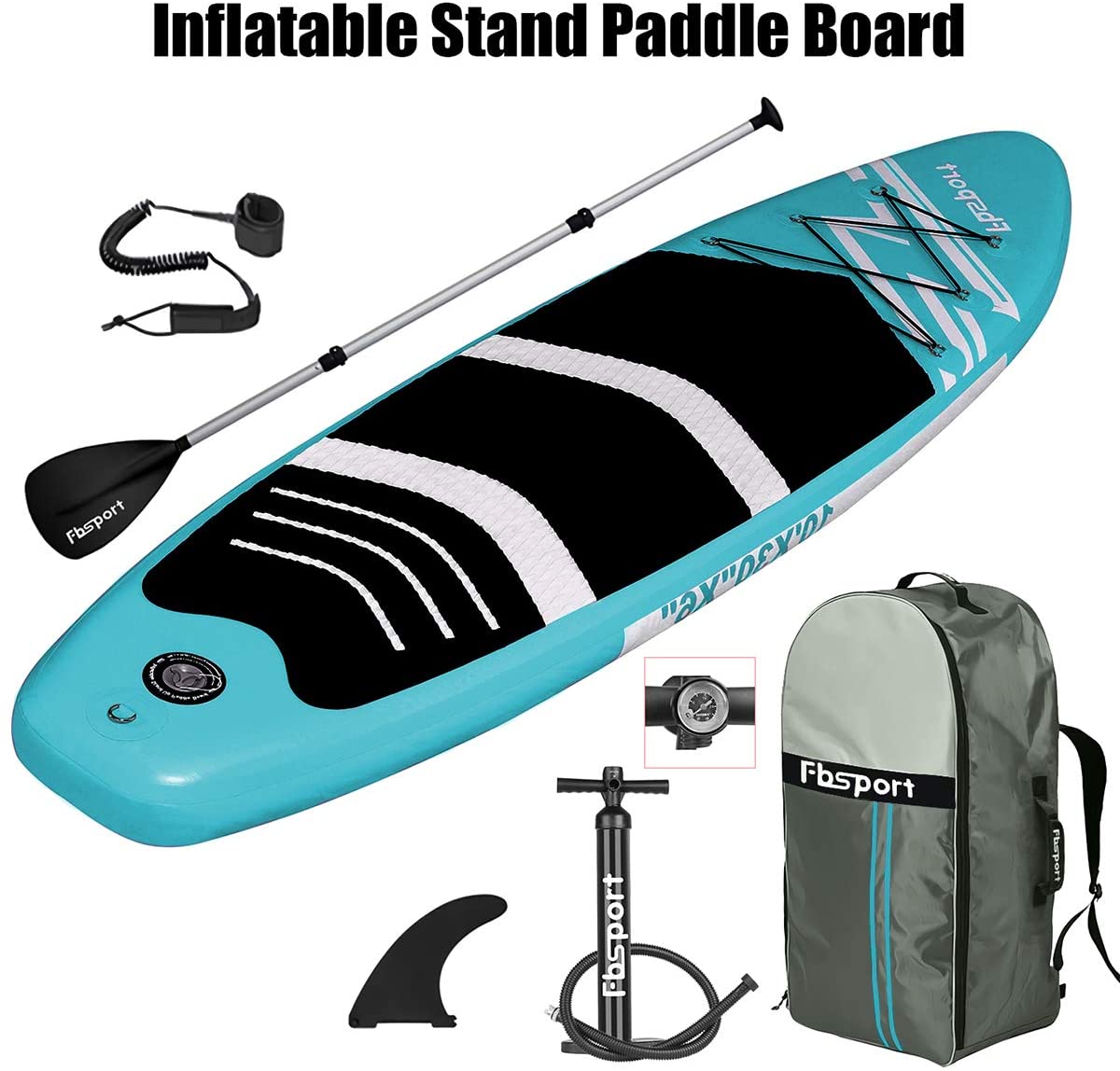 Купить Доска paddleboard FBSPORT 10.6ft Surfboard Inflatable SUP Stand UP Paddle board Paddle