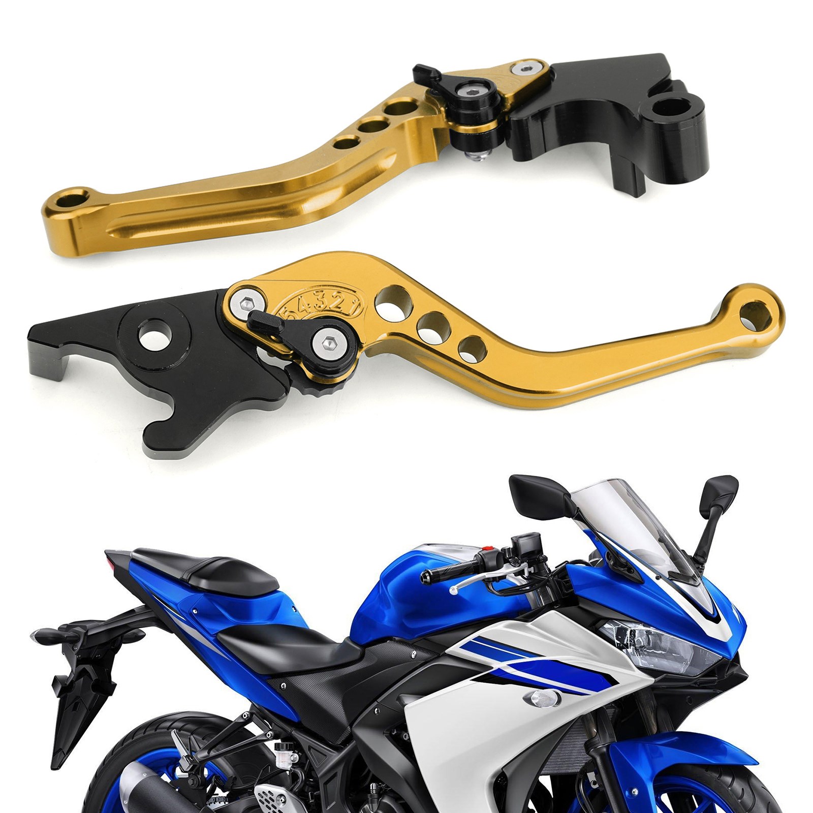 Brake Clutch Levers For YAMAHA YZF R3 R25 MT 25 20152017 Gold UK eBay