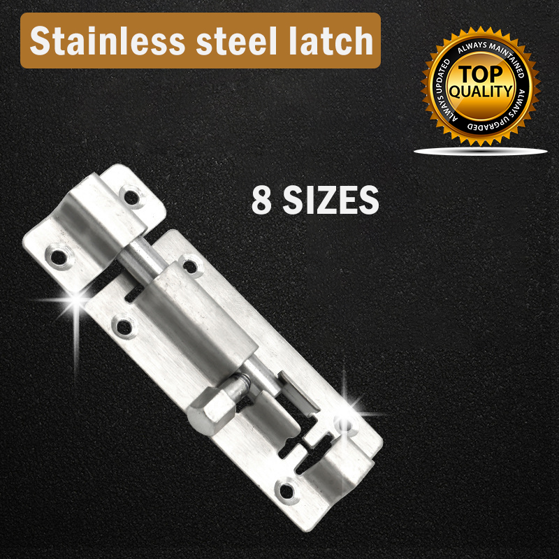 Door Slide Bolt Catch Choose Stainless Steel Small Large