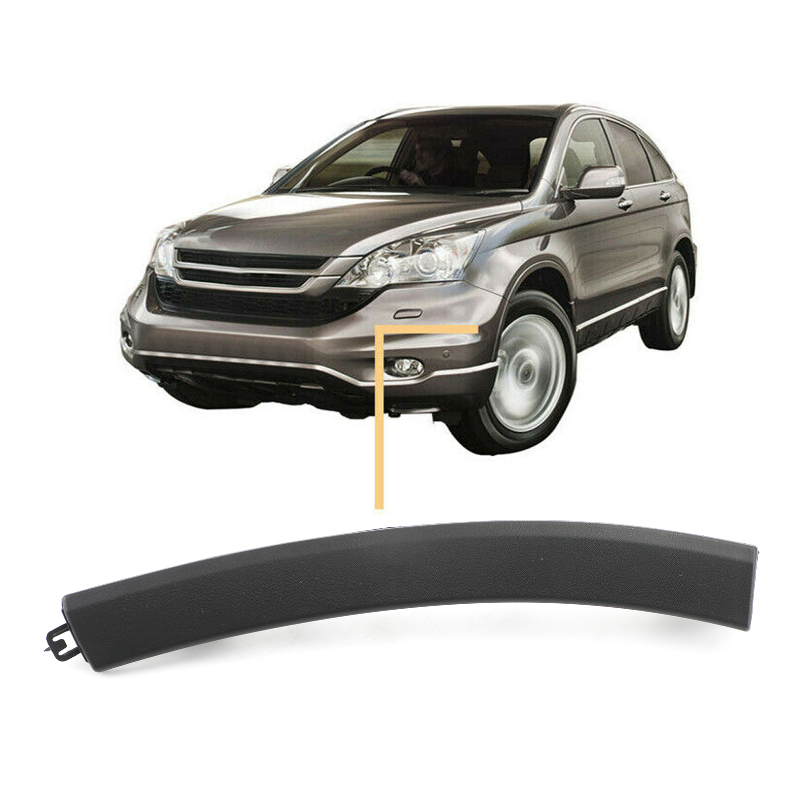 Left+Right Front Bumper Wheel Fender Molding Trim For Honda Crv 2007