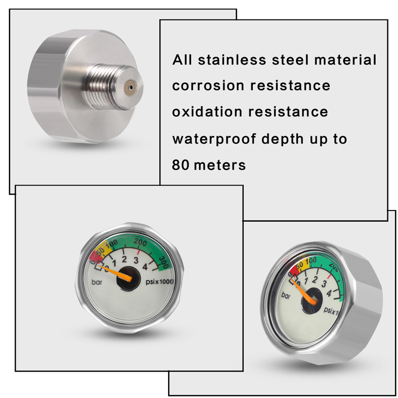 Scuba Diving Pressure Gauge 3000PSI Pony Bottle Stage Tank Diving Bar/PSI/Nitrox 699995913305 eBay